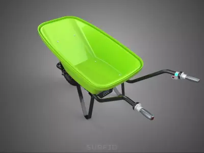 ELECTRIC POWER WHEEL HUB MOTOR WHEELBARROW ENGINE BARROW BATTERY 3D model