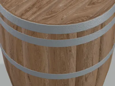 Medium Toasted Bourbon Barrel 3D model