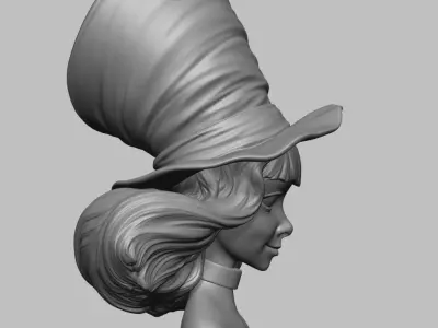 Hatters Head- Toy model to print Part 01 Free 3D print model Free 3D print model