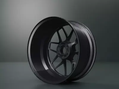 Rims part grey style carbon  3D model