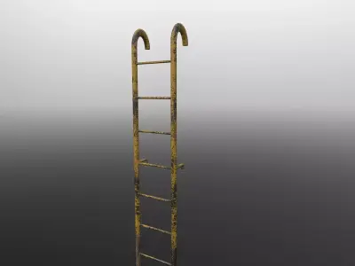 Ladder 3d model with multiple skins Free low-poly 3D model