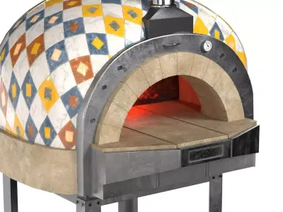 Pizza oven Low-poly 3D model