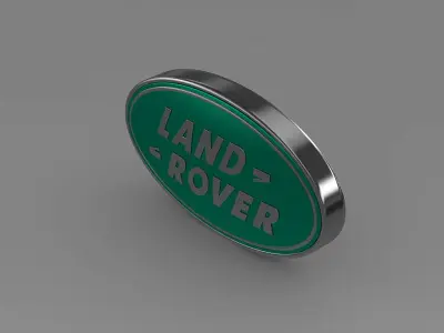 land rover logo 3D model by Sergey