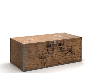 Ammo Crate Low-poly 3D model buy