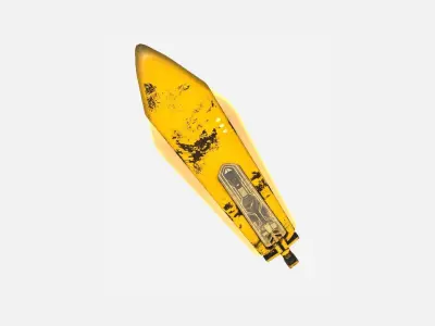 SciFi Sword B08 Yellow - Sci Fi Weapon Design Low-poly 3D model