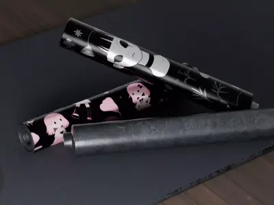 Silencer  Tactical Suppressor Pack  Variant 01 Free low-poly 3D model