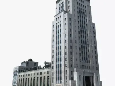European Building 3D model Textured