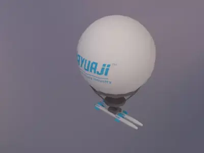 AA missile carrier balloon 3D model