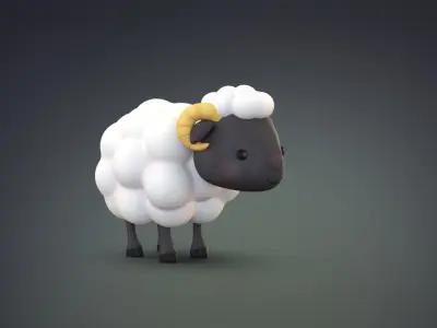 Cartoon Sheep 3D model order