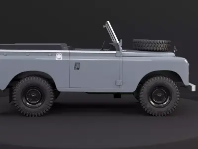 Land Rover Series III Short Wheel Base Convertible 3D model