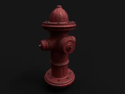 Fire Hydrant  Free low-poly 3D model purchase
