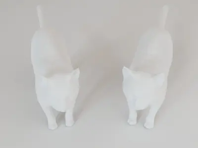 Low Poly Cat Animal  Low-poly 3D model
