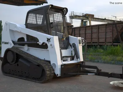  Bobcat Compact Track Loader with Brush Saw 
