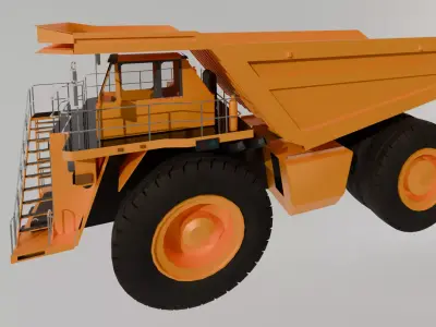 Truck 3d Model Low-poly 3D model