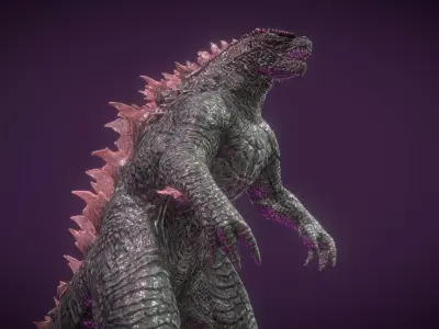 Evolved Godzilla Model Free 3D model