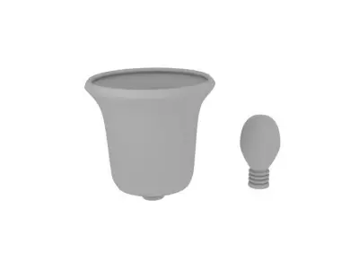 Wall Lamp Head Free low-poly 3D model