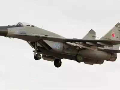Russian Fighter Jet Mikoyan MiG-29 Fulcrum 3D model
