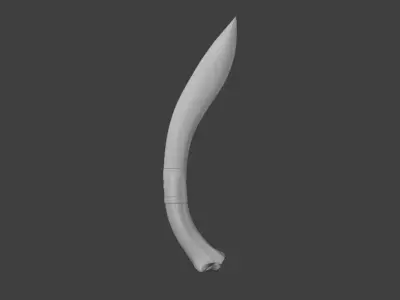 Obsidian Blade 3D model
