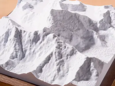 Mount Everest Wall Art Free 3D print model