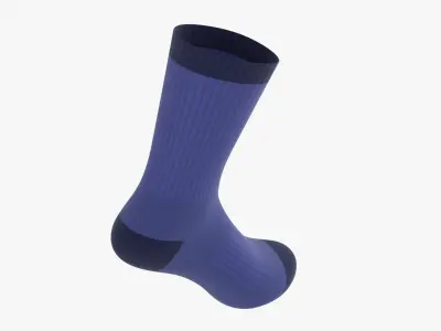 Sport sock long 3D model