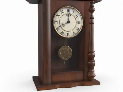 Antique Pendulum Wall Clock 3D model
