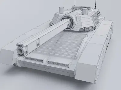 Automated Superheavy Tank Free 3D model