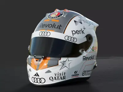 F1 Nico Hulkenberg Helmet 2026 Low-poly 3D model