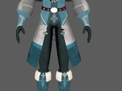 warrior Low-poly 3D model