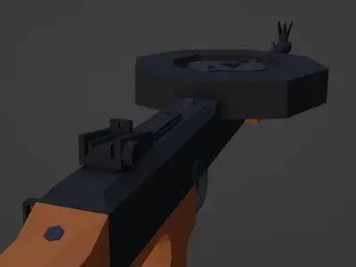 Low Poly American 180 Low-poly 3D model