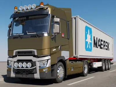 Renault T Container 3D model