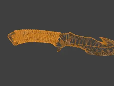 knife 2 Low-poly 3D model