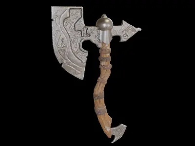 Old Axe - PBR Game Ready Low-poly 3D model