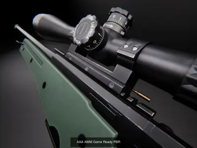 AAA Sniper Rifles Game Ready 3D Model Pack