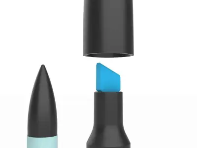 3D Marke pro brush blue 3D model