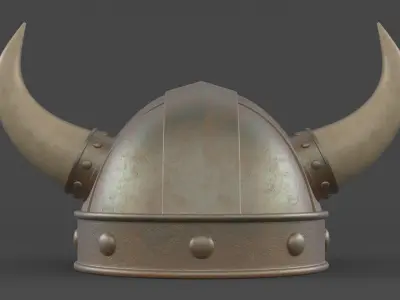 Viking Helmet 3D model 10