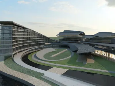 Futuristic Skyscraper 2 3D model