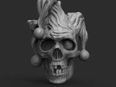 Skull pendant 3D print model
