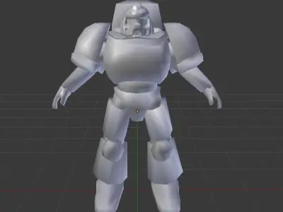 Galactic Crusader Low-poly 3D model