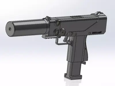 SS Assault Pistol 3D model