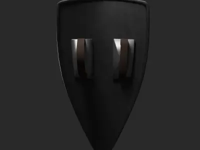 Medieval Fantasy Kingdom Shield Low-poly 3D model