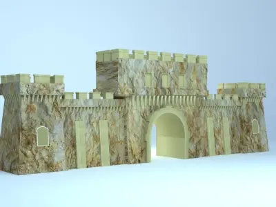 Traditional Arab building 3d model 3D model