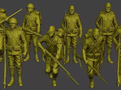 Japanese soldiers ww2 J1 Pack1