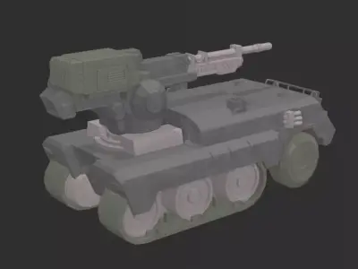 CV-T-020 BAWS Combat Vehicle Model Kit Armored Core 6 3D print model