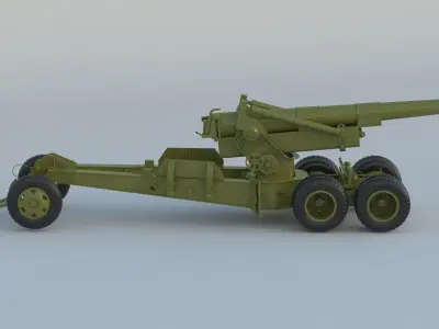 M115 Howitzer 3D model purchase