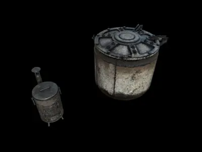 Industrial Props Pack 2 Low-poly 3D model