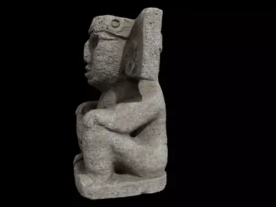 Aztec Precolumbian Statue 3D model