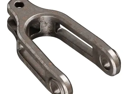 Rusty Premium Bike Yoke 3D model