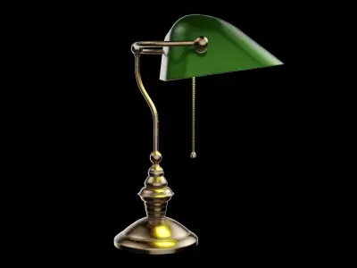 Library lamp 3D model