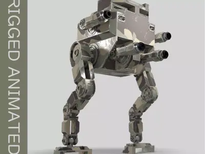 Mech 10  - The Boy Low-poly 3D model