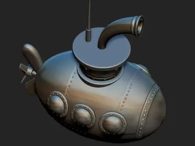 Submarine 3D model 3